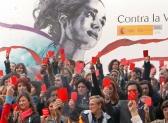 Imagen de una manifestación contra la violencia de género
