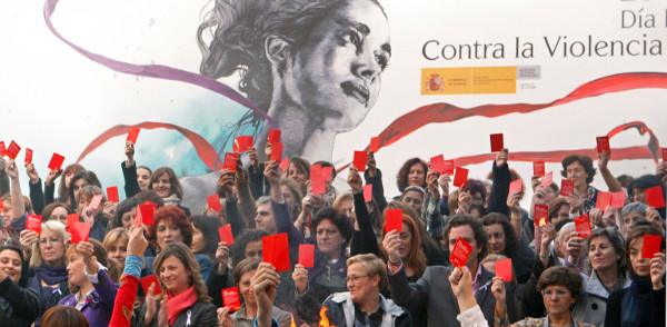 Imagen de una manifestación contra la violencia de género