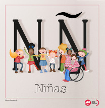 Imagen de las letras N y Ñ del diccionario de Igualdad
