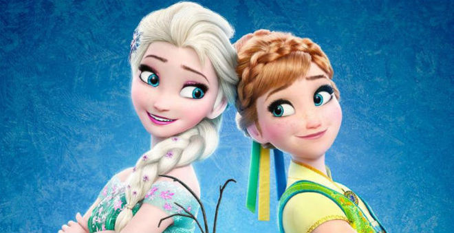 Imagen de las dos protagonistas de la película Frozen