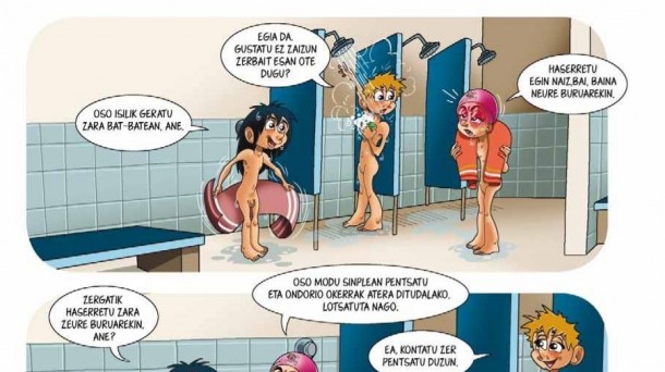 Una de las viñetas del comic de Laia