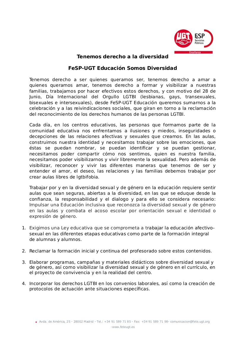 Manifiesto 28J