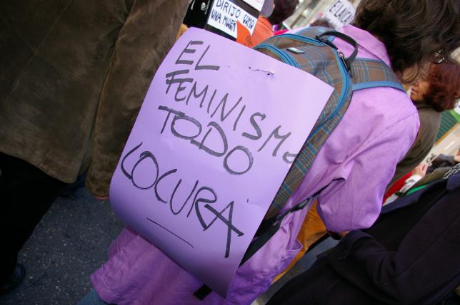 Pancarta sobre feminismo