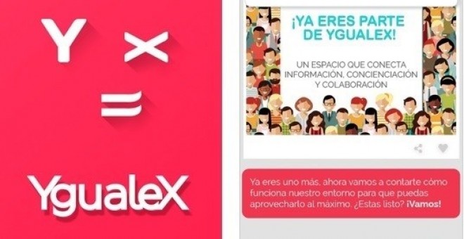 Imagen del menú de la aplicación Ygualex