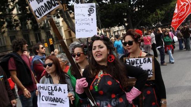 imagen de manifestación del 8 de marzo