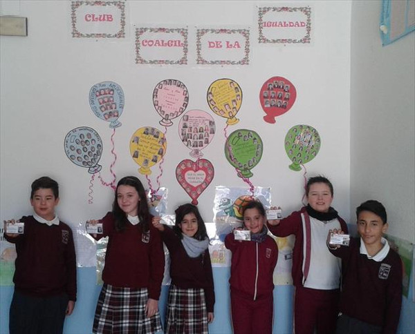 Los alumnos participantes del Club de Igualdad