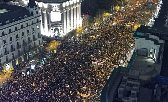 Imagen de la manifestación de Madrid