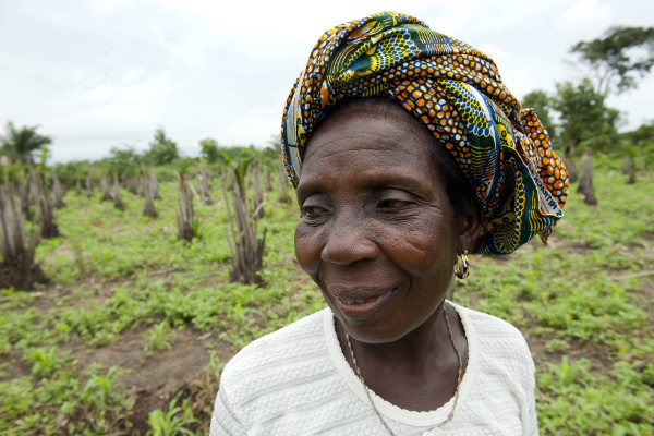 Imagen de una campesina de Benín