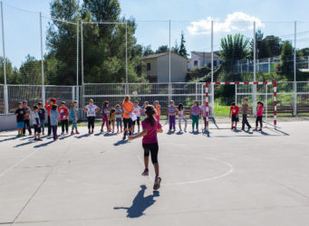 Patio del colegio Enric Catalá