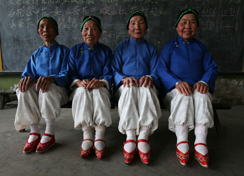 mujeres de un grupo de baile