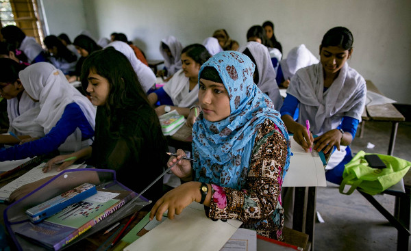 alumnas de una escuela de Banglades