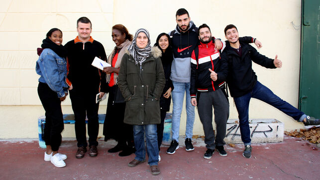 Un grupo de alumnos del CEAPA Ciudad Lineal de Madrid