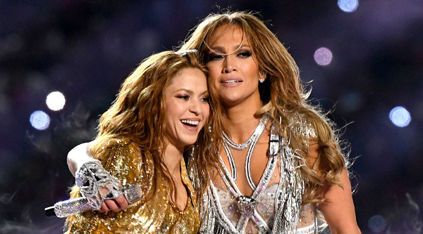 Imagen de Shakira y JLo en el concierto