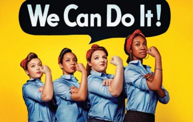 Cartel We can do it con varias mujeres de diferentes razas