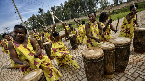 imagen del grupo de percusionistas