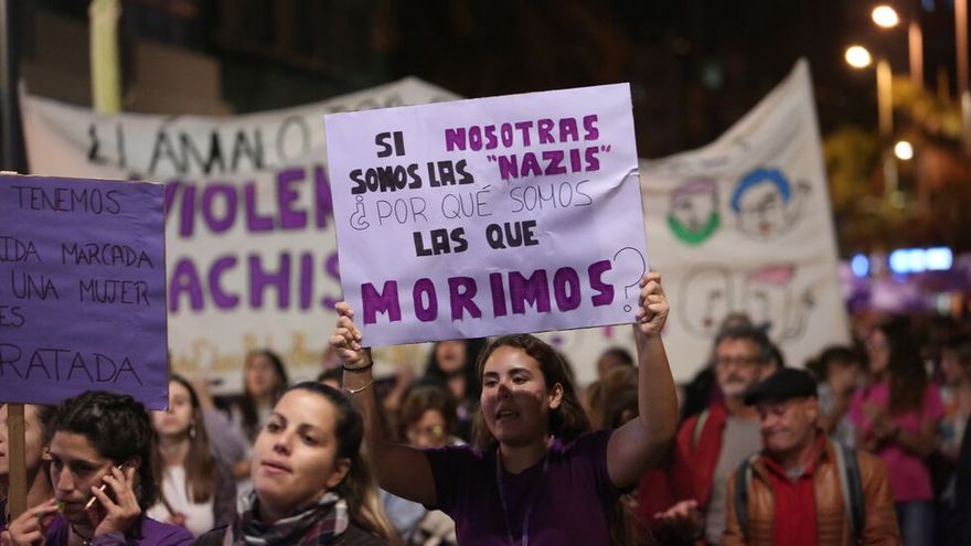 imagen de una manifestación feminista