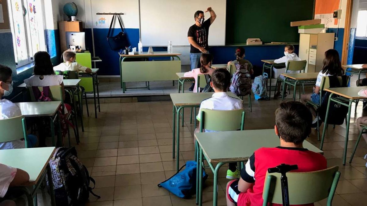 un colegio de Extremadura