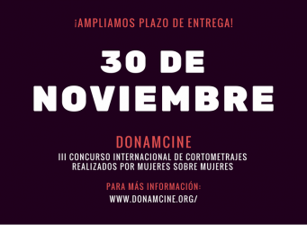 Cartel del concurso Dona'm Cine