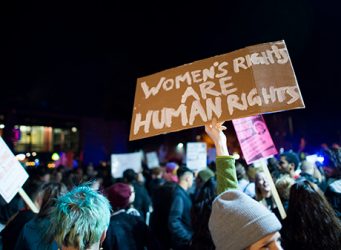 Imagen manifestación contra Trump