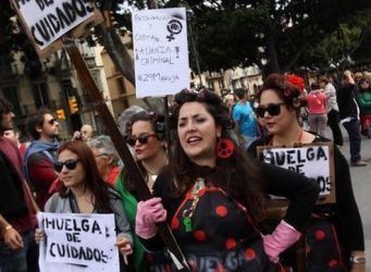 imagen de manifestación del 8 de marzo