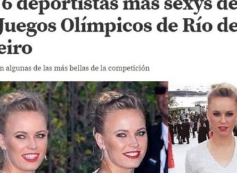 portada de medio deportivo con fotos de deportistas atractivas