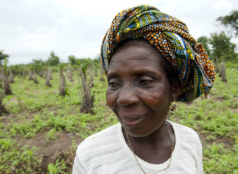 Imagen de una campesina de Benín