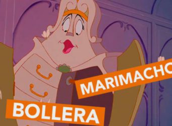 una ilustración con las palabras bollera y marimacho