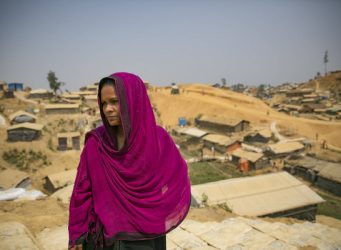 Imagen de una refugiada rohingya