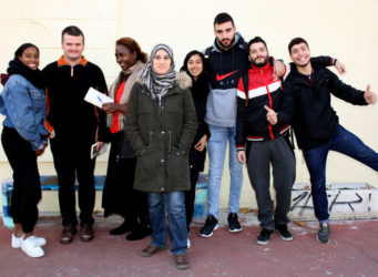Un grupo de alumnos del CEAPA Ciudad Lineal de Madrid