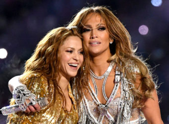 Imagen de Shakira y JLo en el concierto