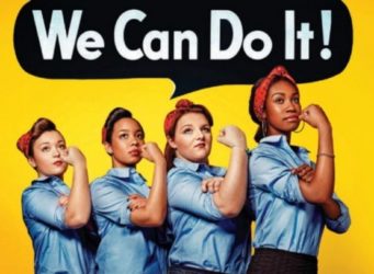 Cartel We can do it con varias mujeres de diferentes razas