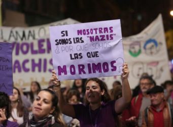 imagen de una manifestación feminista