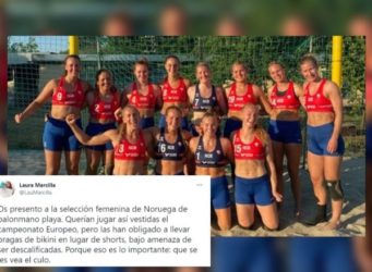 tuit sobra la selección noruega de Balonmano