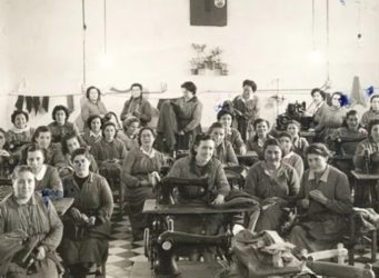 grupo de mujeres en la cárcel de Segovia