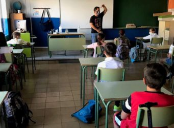 un colegio de Extremadura